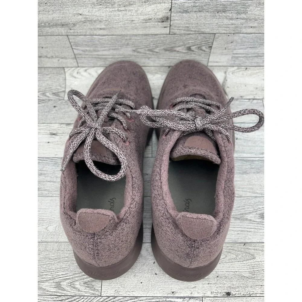 Allbirds Wool Runners Men Sz 10 Heathered Purple Merino Wool Sneakers PO 0152